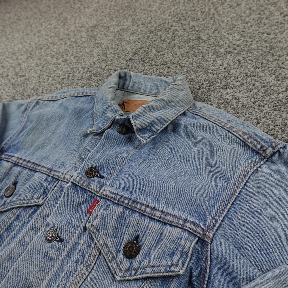 VTG Levis‎ Jacket Mens 36 Blue Denim Type III Trucker Western Coat 70s 80s USA
